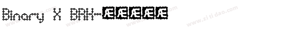 Binary X BRK字体转换